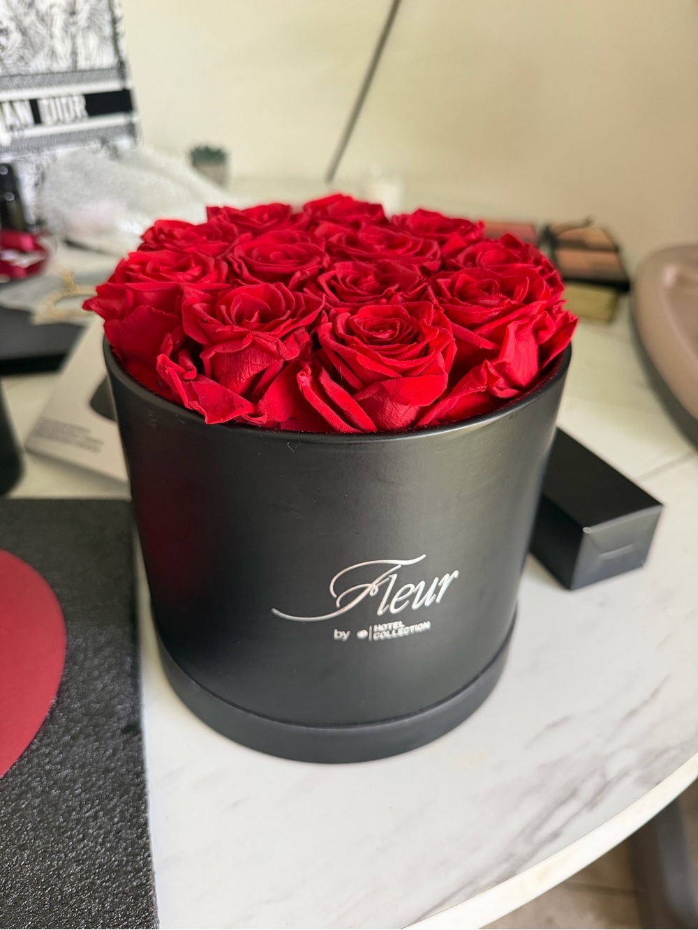 Hotel Collection Fleur Scent Diffuser Red Roses + My Way Oil 50ml